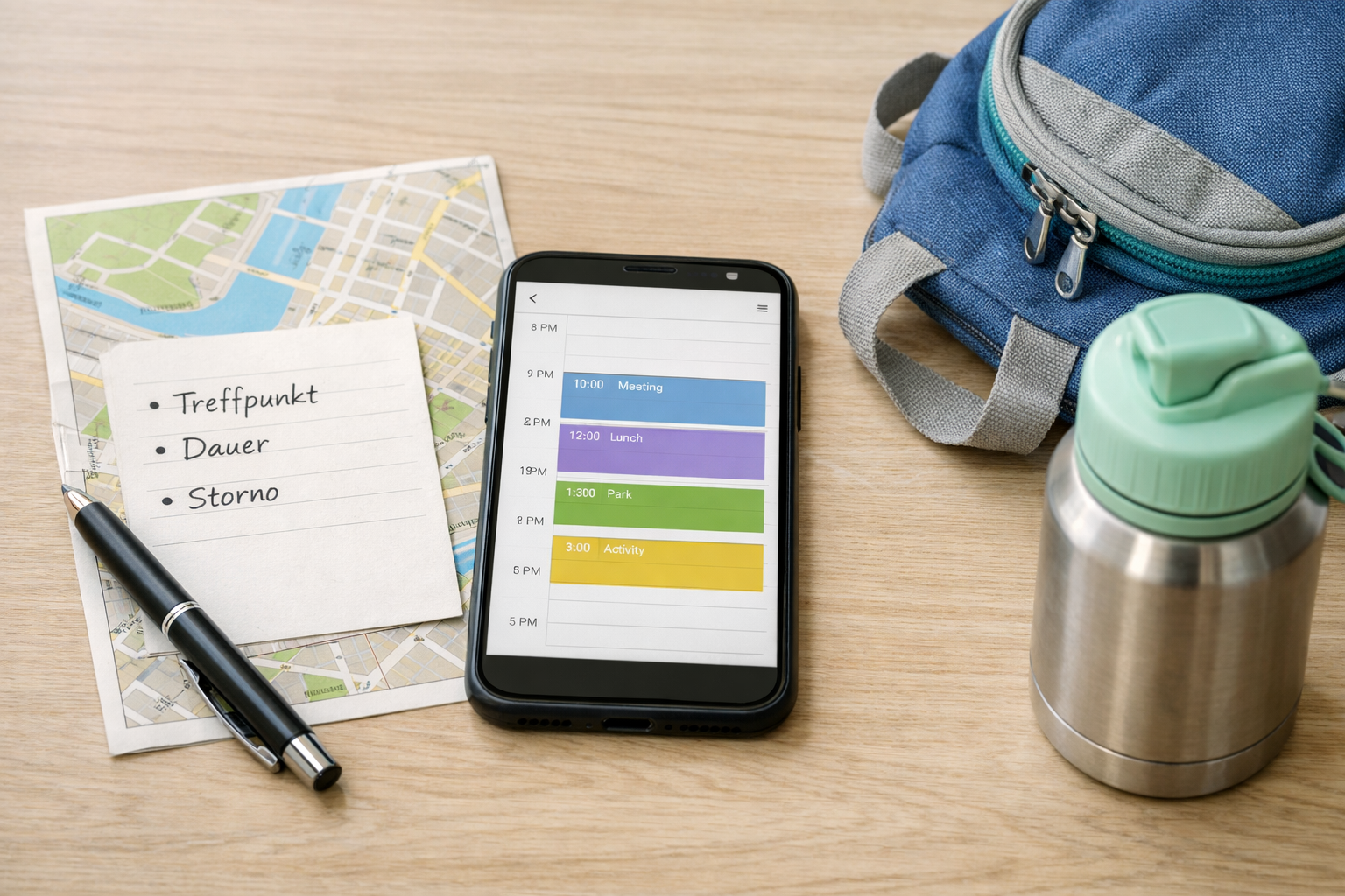 Zeitfenster und Treffpunkt für Erlebnisse mit Kindern in Deutschland prüfen